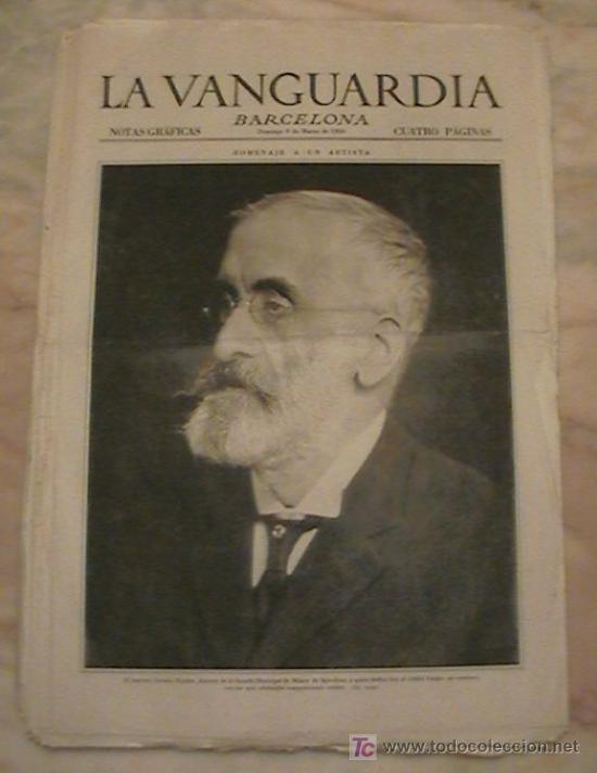 Collezionismo di Riviste e Giornali: ANTIGUO DIARIO LA VANGUARDIA BARCELONA NOTAS GRAFICAS CUATRO PAGINAS 9 DE MARZO DE 1930