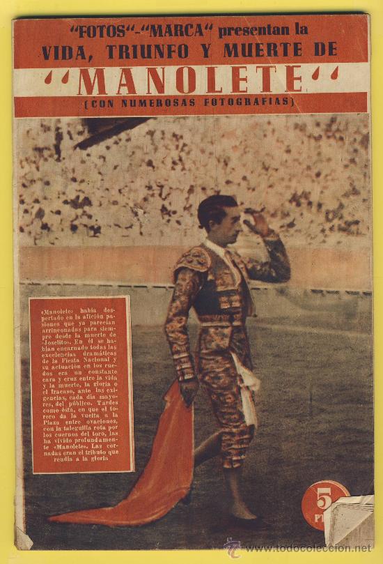Coleccionismo de revistas y peri&oacute;dicos: MANOLETE- ESPECIAL DE