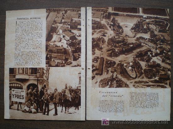 Collezionismo di Riviste e Giornali: RECORTE DE PRENSA 1933 - LOS ESCENARIOS DEL CINEMA (REVERSO JEAN PARKER - UNA MERKEL WILLIAM COLLIER