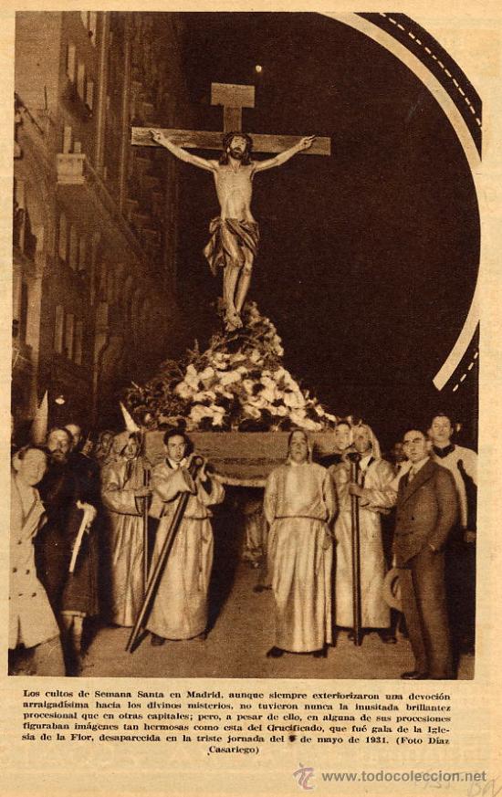 Coleccionismo de Revistas y Peri&oacute;dicos: MADRID 1935 SEMANA SANTA HOJA REVISTA