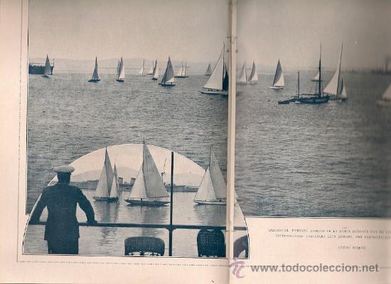 Coleccionismo de revistas y peri&oacute;dicos: Regata en la bah&iacute;a de Santander ( fotos Duque) -1929