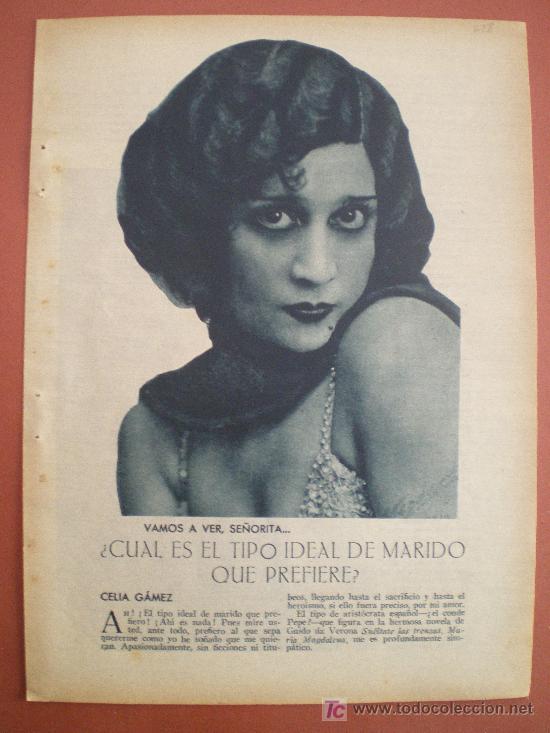 Coleccionismo de Revistas y Peri&oacute;dicos: RECORTE DE PRENSA 1933 - CELIA GAMEZ JULIA PACHELO IRENE GUERRERO DE LUNA CORA GAMEZ Y DE MONTESA