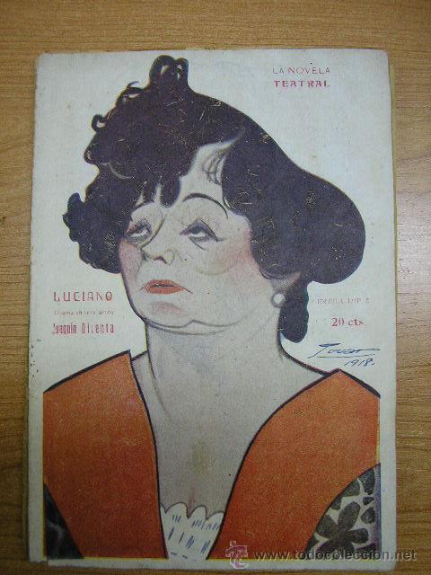 Coleccionismo de Revistas y Peri&oacute;dicos: LA NOVELA TEATRAL,A&Ntilde;O III,N&ordm; 92,A&Ntilde;O 1918,LUCIANO, DE JOAQUIN DICENTA