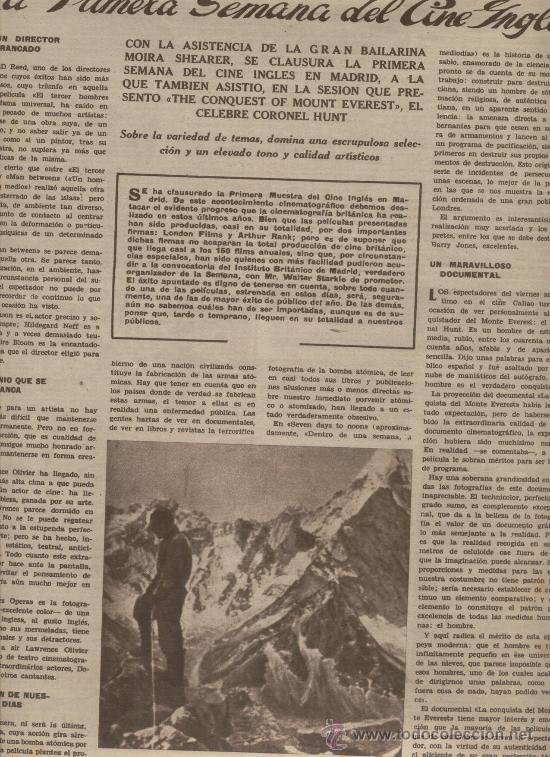 Coleccionismo de revistas y peri&oacute;dicos: REVISTA CRITICA.A&Ntilde;O 1953. ALICIA MARQUEZ.ALPINISMO.LA CONQUISTA DEL MONTE EVEREST.CINE.LOLA FLORES.