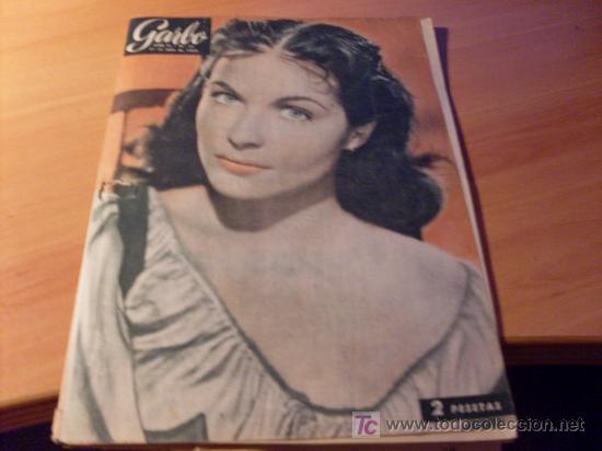 Coleccionismo de Revistas y Peri&oacute;dicos: GARBO . N&ordm; 72 . A&Ntilde;O 1954 ( PORTADA IVONNE FOURNEAUX) BODA LUIS MIGUEL Y LUCIA (COB52)