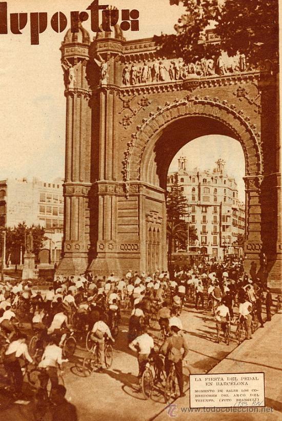 Coleccionismo de revistas y peri&oacute;dicos: CICLISMO 1933 BARCELONA FIESTA PEDAL HOJA REVISTA