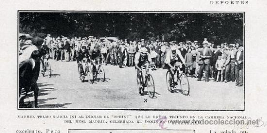 Coleccionismo de revistas y peri&oacute;dicos: CICLISMO 1928 MADRID TELMO GARCIA RETAL REVISTA