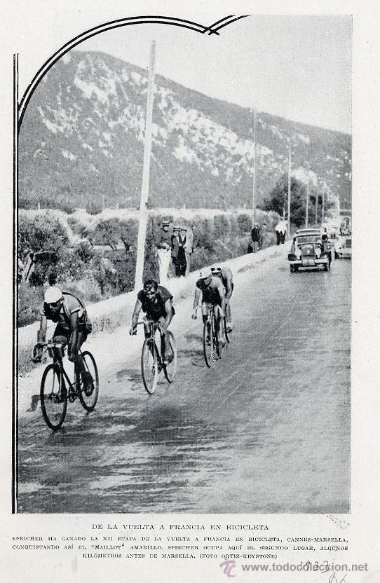 Coleccionismo de revistas y peri&oacute;dicos: CICLISMO 1933 VUELTA CICLISTA FRANCIA  HOJA REVISTA
