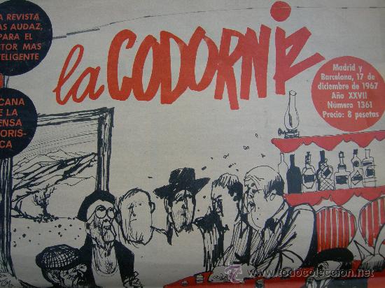 Coleccionismo de Revistas y Peri&oacute;dicos: LA CODORNIZ N&ordm; 1361 .  17-12-1967