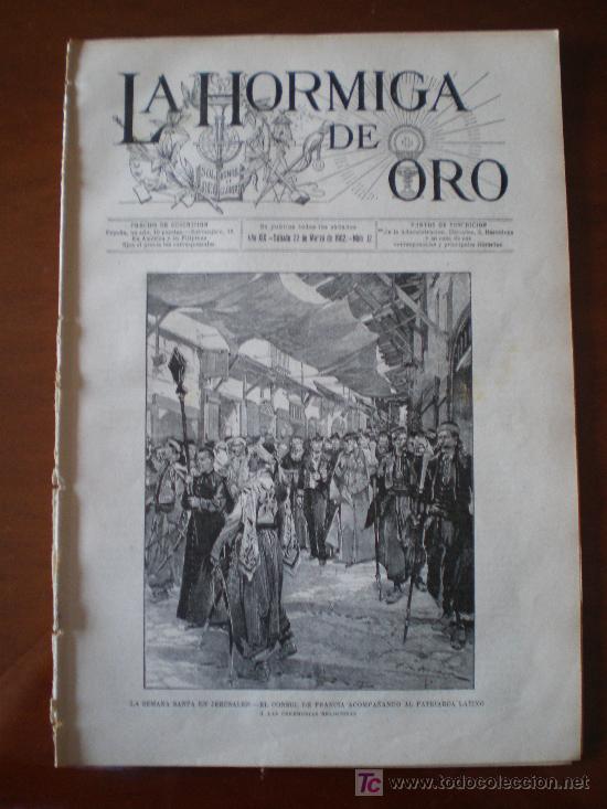 Coleccionismo de revistas y peri&oacute;dicos: LA HORMIGA DE ORO N&ordm; 12 (22/03/02) JERUSALEN TIERRA SANTA SEMANA SANTA FRANCISCANOS JAFA CEDRON ROMA