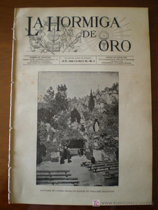 Coleccionismo de revistas y peri&oacute;dicos: LA HORMIGA DE ORO n&ordm; 19 (10/05/02) PEDRALBES BARCELONA HOLF ABUELA JAKOBIDES BOA