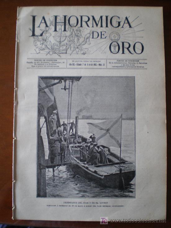 Coleccionismo de revistas y peri&oacute;dicos: LA HORMIGA DE ORO N&ordm; 23 (07/06/02) ZAR RUSIA MARTINICA VOLCAN ERUPCION