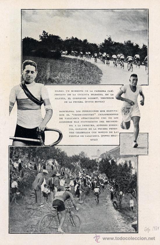 Coleccionismo de revistas y peri&oacute;dicos: CICLISMO CROSS 1931 BARCELONA RETAL REVISTA