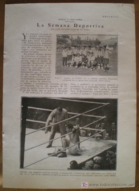 Coleccionismo de revistas y peri&oacute;dicos: RECORTE DE PRENSA 1927 - CICLISMO BILBAO FUTBOL IRUN ERRAZQUIN CAREAGA ATHLETIC ECHEVARRIA ZABALA