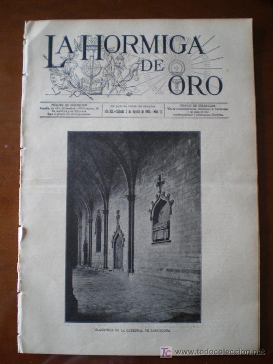 Coleccionismo de revistas y peri&oacute;dicos: LA HORMIGA DE ORO N&ordm; 31 (02/08/02) BARCELONA CATEDRAL PERRO ALPES FONT ROMEU CERDE&Ntilde;A