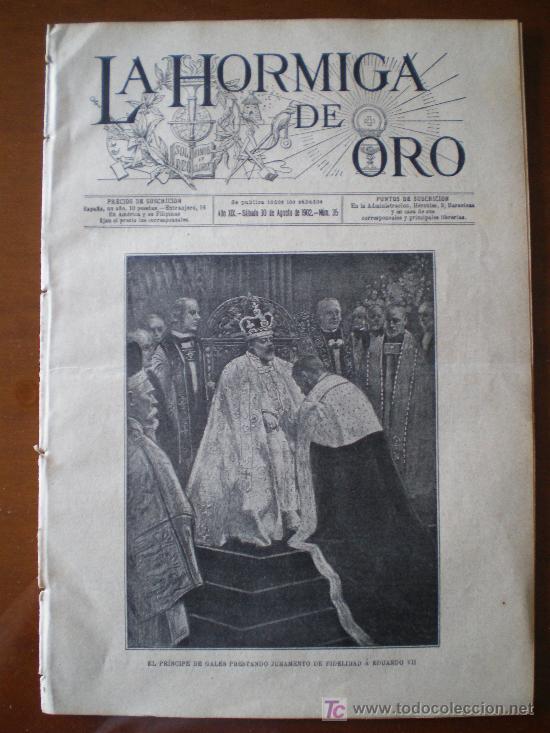 Coleccionismo de revistas y peri&oacute;dicos: LA HORMIGA DE ORO N&ordm; 35 (30/08/02) LONDRES WESTMINSTER EDUARDO VII LUCAS MEYER MISIONEROS