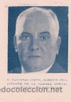 Coleccionismo de Revistas y Peri&oacute;dicos: Santiago Sim&oacute;n, Presidente de la C&aacute;mara Oficial del Libro de Barcelona - 1926