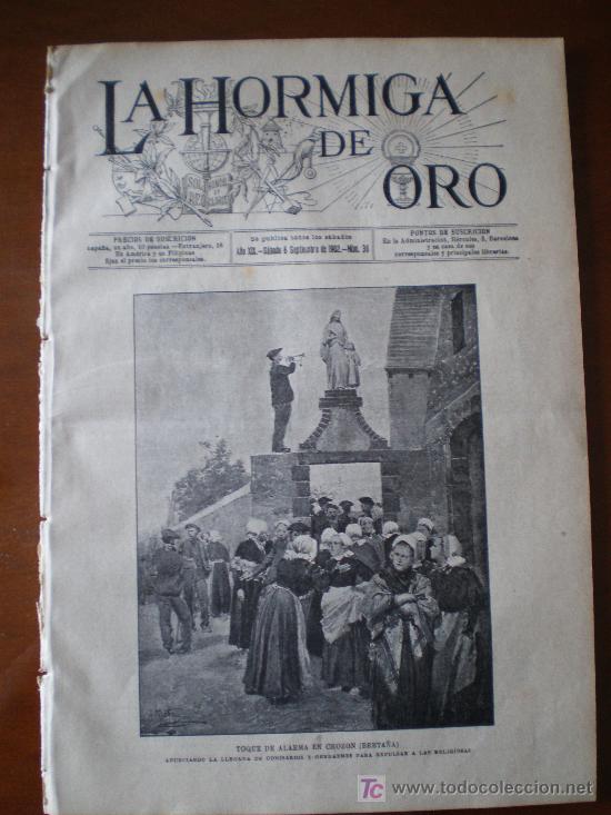 Coleccionismo de revistas y peri&oacute;dicos: LA HORMIGA DE ORO N&ordm; 36 (06/09/02) BRETA&Ntilde;A CROZON SAN ANDRES DE LA BARCA PLOUDANIEL