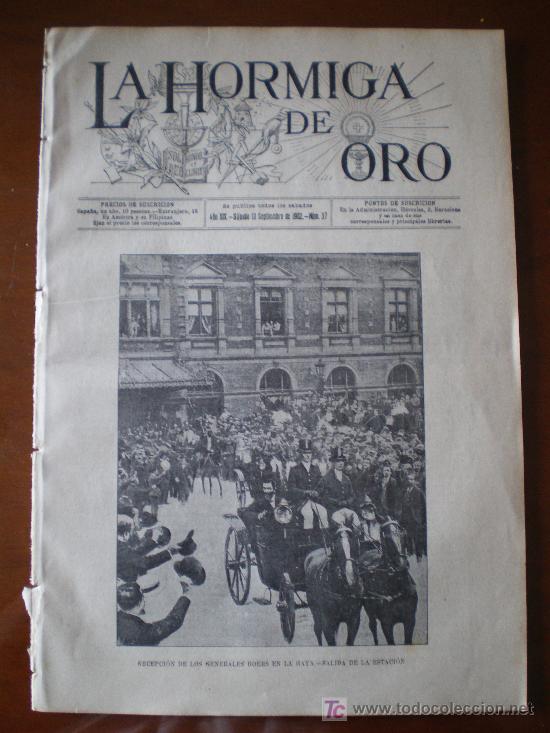 Coleccionismo de revistas y peri&oacute;dicos: LA HORMIGA DE ORO N&ordm; 37 (13/09/02) BOERS TIERRA SANTA NAZARET TIBERIADES BELEN TABOR JERUSALEN