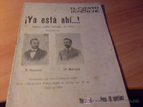 Sammeln von Zeitschriften und Zeitungen: CUENTO DEL DUMENCHE ( N&ordm; 50 ) 17 CHOLIOL 1909 ( PUBLICADA EN VALENCIA ) (COM25)