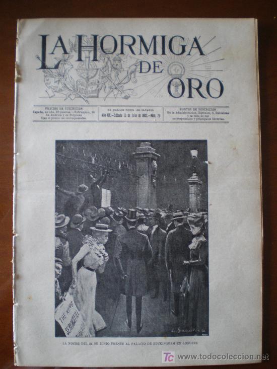 Coleccionismo de revistas y peri&oacute;dicos: LA HORMIGA DE ORO N&ordm; 28 (12/07/02) PUIGCERDA GERONA LONDRES PETRORIA BOER SAJONIA DRESDE
