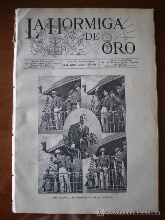Coleccionismo de revistas y peri&oacute;dicos: LA HORMIGA DE ORO N&ordm; 39 (27/09/02) PUIGCERDA GERONA BOERS ROOSEVELT USA