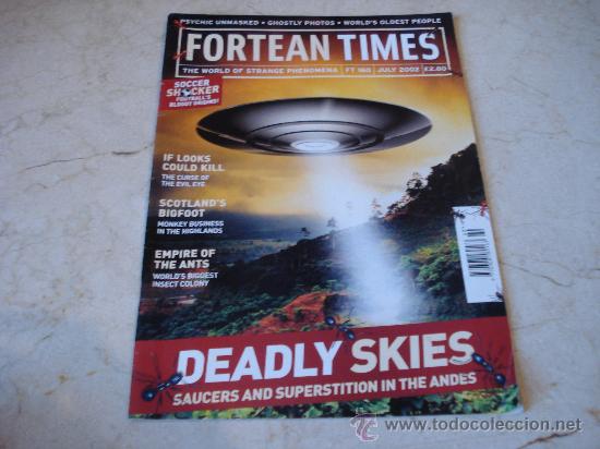 Coleccionismo de Revistas y Peri&oacute;dicos: FORTEAN TIMES N&ordm; 160 - JULIO 2002 - DEADLY SKIES ,  SAUCERS AND SUPERSTITION IN THE ANDES