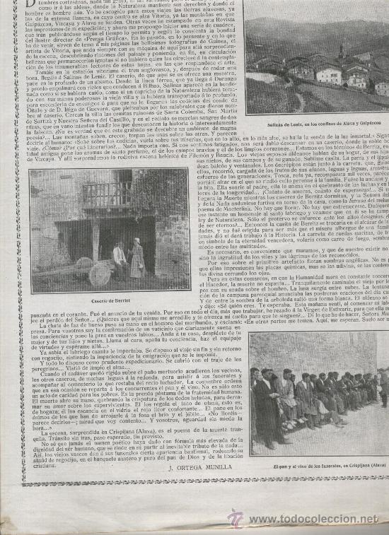 Sammeln von Zeitschriften und Zeitungen: REVISTA ESFERA. JULIAN BESTEIRO. GUADARRAMA. PINAR MUERTO..SALINAS DE LENIZ. BERRIZT. CRISPIJANA