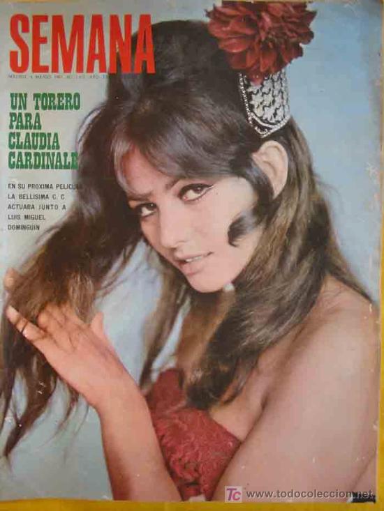 Coleccionismo de Revistas y Peri&oacute;dicos: SEMANA. N&ordm; 1411 marzo 1967. Claudia Cardinale con Luis Miguel Dominguin