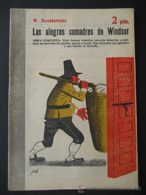 Collezionismo di Riviste e Giornali: ALEGRES COMADRES DE WINDSOR. WILIAMS SHAKESPEARE. REVISTA LITERARIA - NOVELAS Y CUENTOS. (A&Ntilde;OS 50)