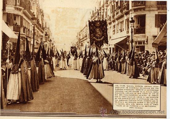Coleccionismo de Revistas y Peri&oacute;dicos: MALAGA 1933 SEMANA SANTA HOJA REVISTA