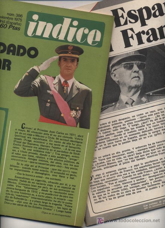 Collection Magazines and Newspapers: Revista &Iacute;ndice. Lote de 19 ejemplares (n&ordm; 367, y del 371 al 402, correspondientes a 1975-76).