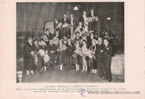 Coleccionismo de Revistas y Peri&oacute;dicos: Visita de grupo de maestras argentinas a los talleres del diario ABC - 1929