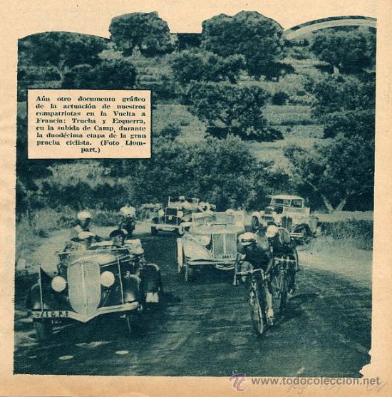 Coleccionismo de revistas y peri&oacute;dicos: CICLISMO 1934 TRUEBA HOJA REVISTA