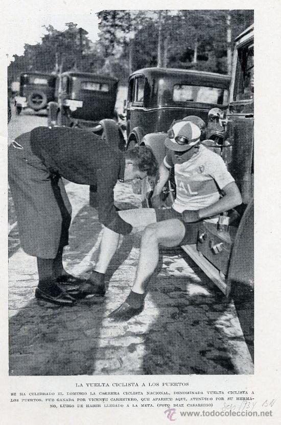 Coleccionismo de revistas y peri&oacute;dicos: CICLISMO 1934 VICENTE CARRETERO VUELTA A LOS PUERTOS HOJA REVISTA