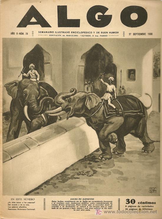 Coleccionismo de Revistas y Peri&oacute;dicos: REVISTA ALGO &ndash; 1930 * COMETAS * RAM&Oacute;N NOVARRO *