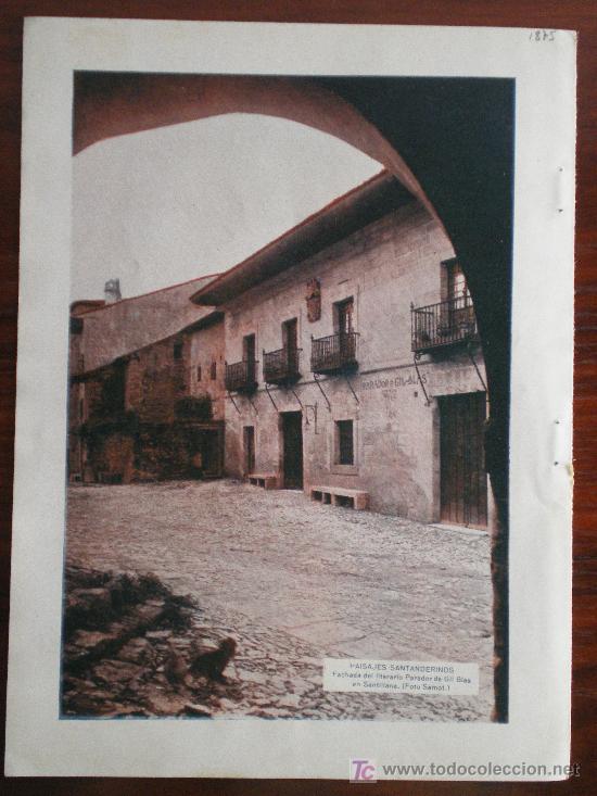 Sammeln von Zeitschriften und Zeitungen: RECORTE DE PRENSA 1934 - FACHADA DEL PARADOR GIL BLAS EN SANTILLANA DEL MAR (CANTABRIA)