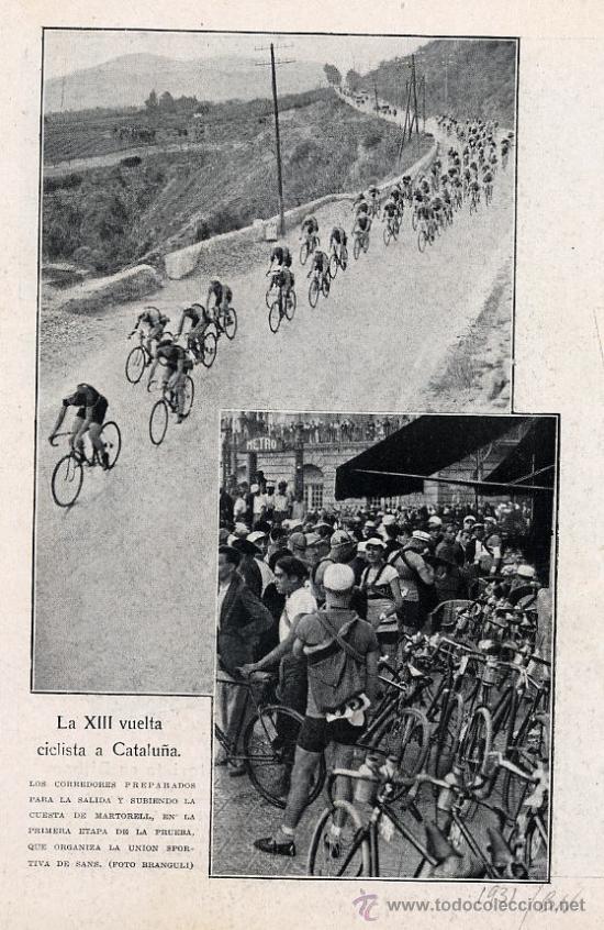 Coleccionismo de revistas y peri&oacute;dicos: CICLISMO 1934 VUELTA CATALU&Ntilde;A HOJA REVISTA