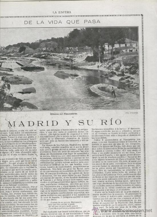 Coleccionismo de Revistas y Peri&oacute;dicos: A&Ntilde;O 1917 MANZANARES SAN MIGUEL DE PALENCIA ISABA VALLE DEL RONCAL CAPROTTY FUENTES DE MADRID ANTIGUA