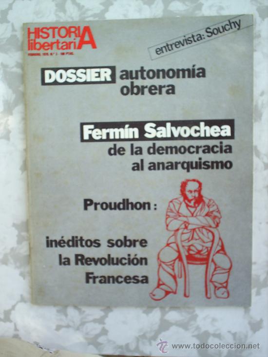 Coleccionismo de revistas y peri&oacute;dicos: HISTORIA LIBERTARIA N.3 FEBRERO 1979-REVISTA ANARQUISTA ,TEMA ANARQUIA