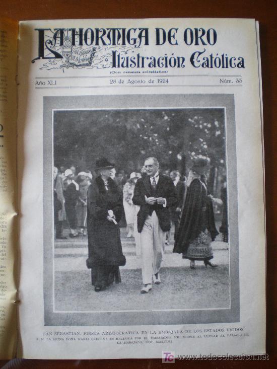 Coleccionismo de revistas y peri&oacute;dicos: LA HORMIGA DE ORO N&ordm; 35 (28/08/24) SAN SEBASTIAN TARRAGONA SAN MAGIN CADIZ ALBERIQUE VALENCIA