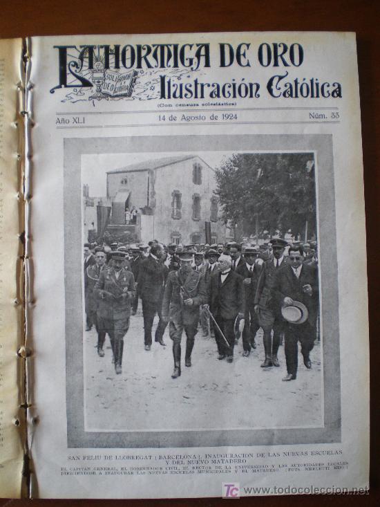Coleccionismo de revistas y peri&oacute;dicos: LA HORMIGA DE ORO N&ordm; 33 (14/08/24) SAN FELIU SOROLLA BENLLIURE AVILES OVIEDO CORDOBA BURGOS VITORIA