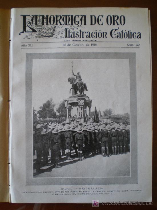 Coleccionismo de revistas y peri&oacute;dicos: LA HORMIGA DE ORO N&ordm; 42 (16/10/24) BARCELONA SEVILLA VALENCIA CARDONA DEGRAIN MADRID PAUL ORFEON