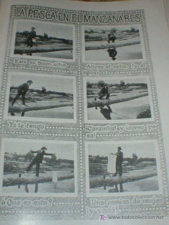 Collection Magazines and Newspapers: MADRID DE PESCA EN EL MANZANARES 1899