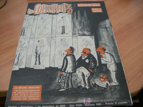Coleccionismo de Revistas y Peri&oacute;dicos: LA CODORNIZ . N&ordm; 1464 7 - DICIEMBRE - 1969