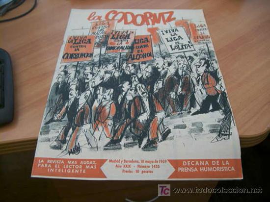 Coleccionismo de Revistas y Peri&oacute;dicos: LA CODORNIZ . N&ordm; 1435 18 - MAYO - 1969