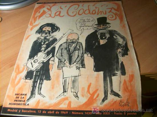 Coleccionismo de Revistas y Peri&oacute;dicos: LA CODORNIZ . N&ordm; 1430 13 - ABRIL- 1969