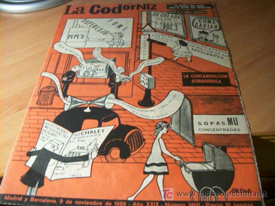 Coleccionismo de Revistas y Peri&oacute;dicos: LA CODORNIZ . N&ordm; 1460 9 - NOVIEMBRE- 1969
