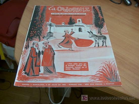 Coleccionismo de Revistas y Peri&oacute;dicos: LA CODORNIZ . N&ordm; 1285 3 - JULIO - 1966