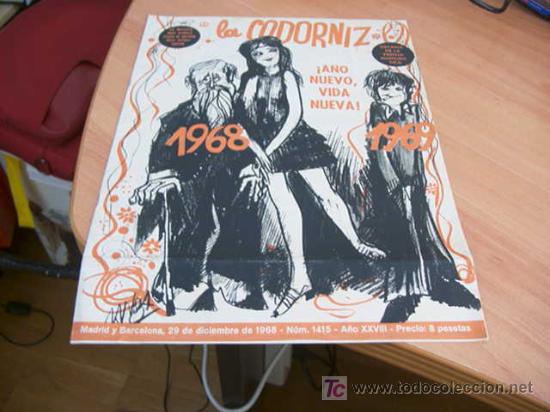 Coleccionismo de Revistas y Peri&oacute;dicos: LA CODORNIZ . N&ordm; 1415 29- DICIEMBRE - 1968